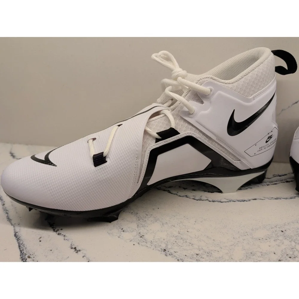 Nike Football Cleats Mens 16 WIDE Alpha Menace Pro 3 Mid White DH3292-100 NEW